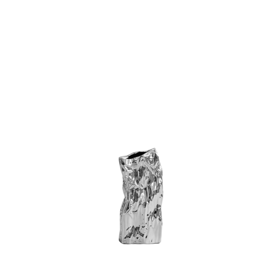 Kami Vase, Medio - Chrome