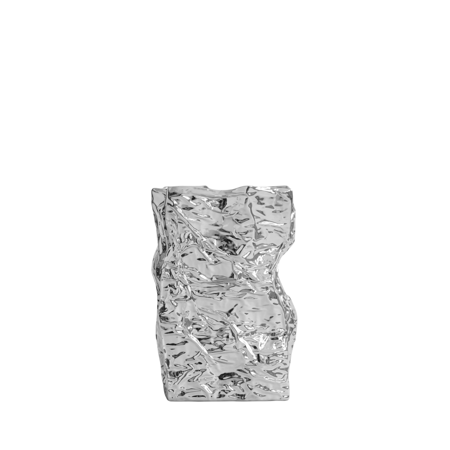 Kami Vase, Big - Chrome
