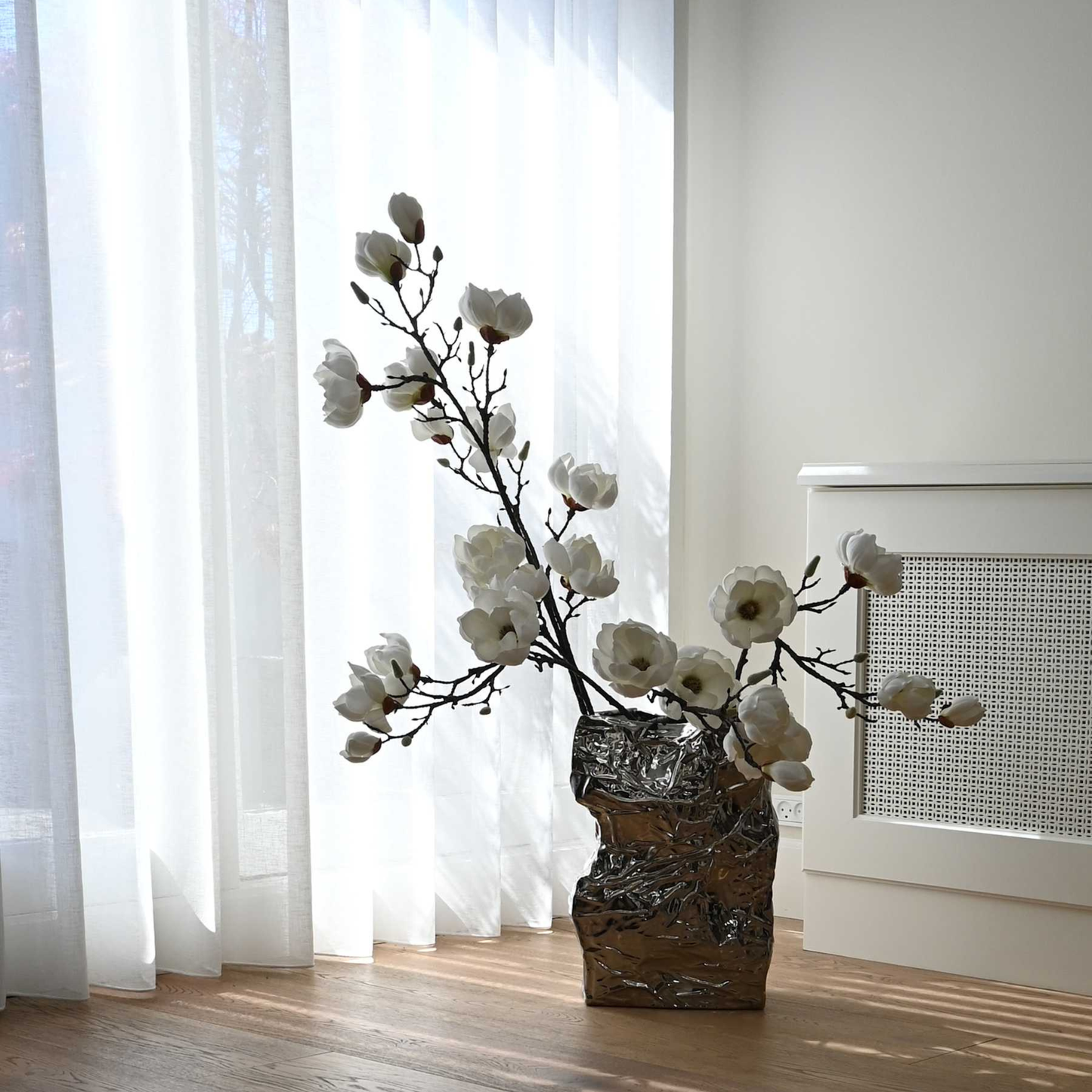 Kami Vase, Big - Chrome