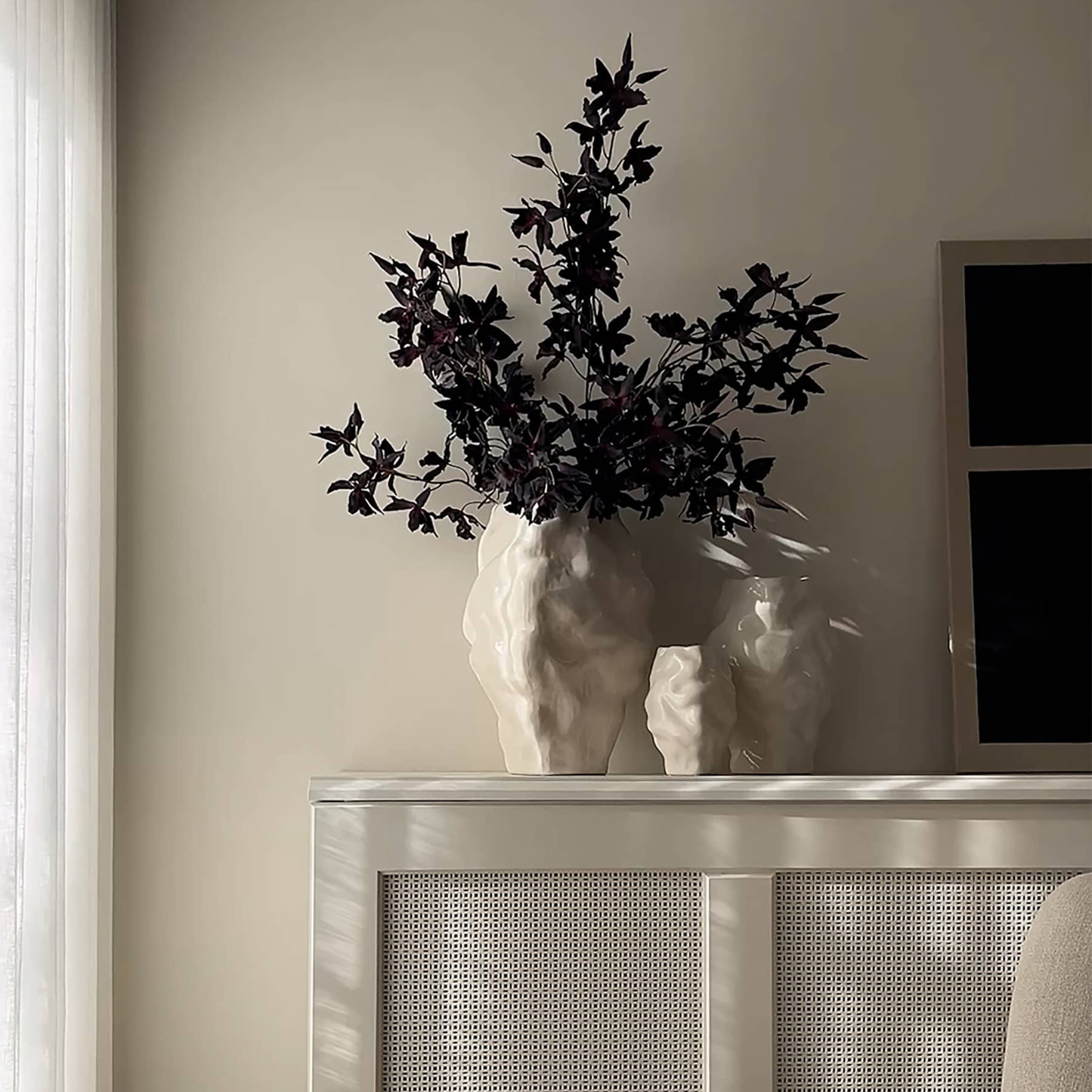 Katachi Vase, Big -  High Glaze Birch