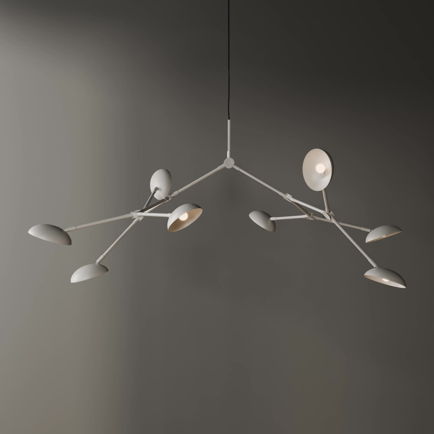 Drop Chandelier - White