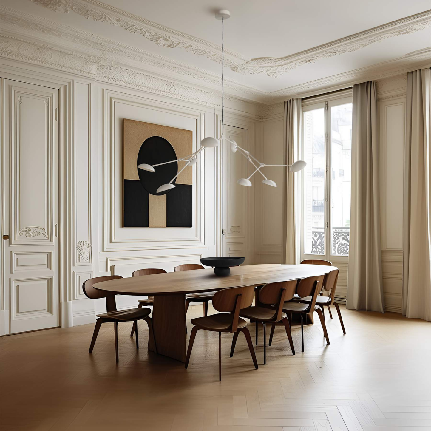 Drop Chandelier - White