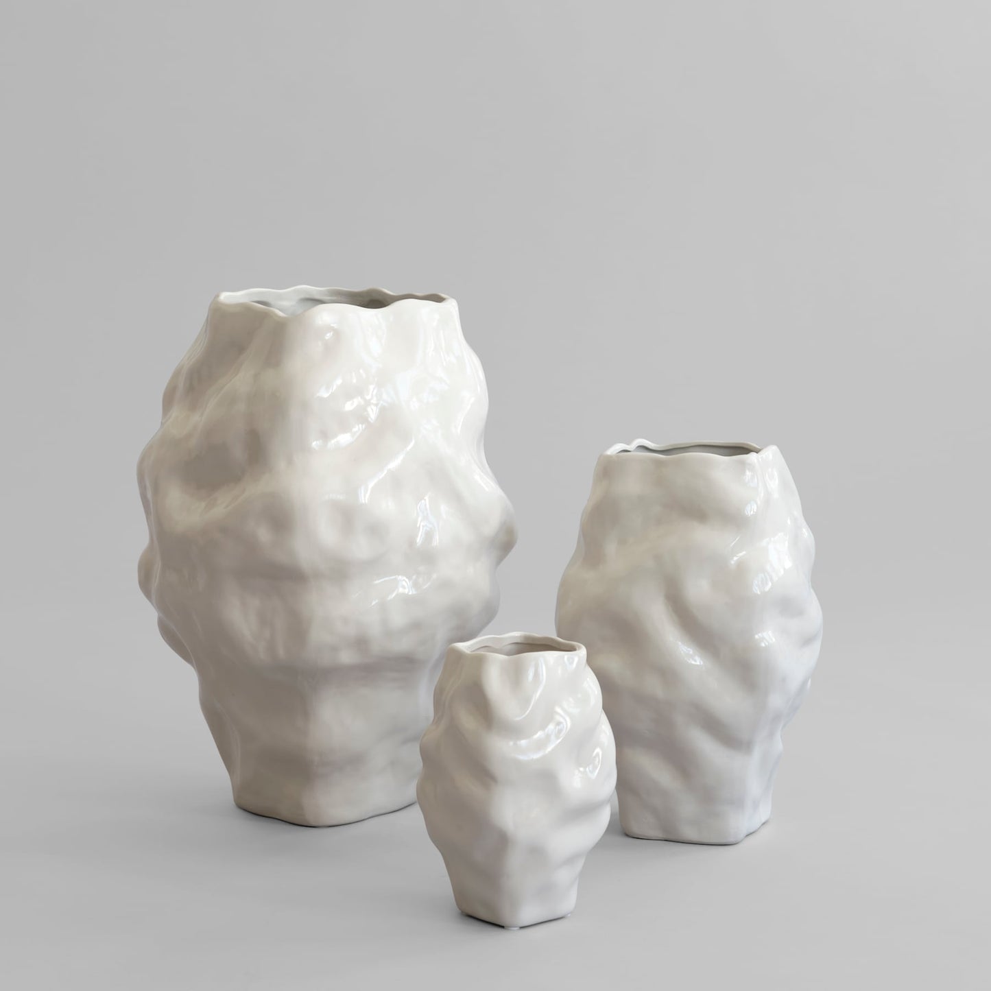 Katachi Vase, Big -  High Glaze Birch